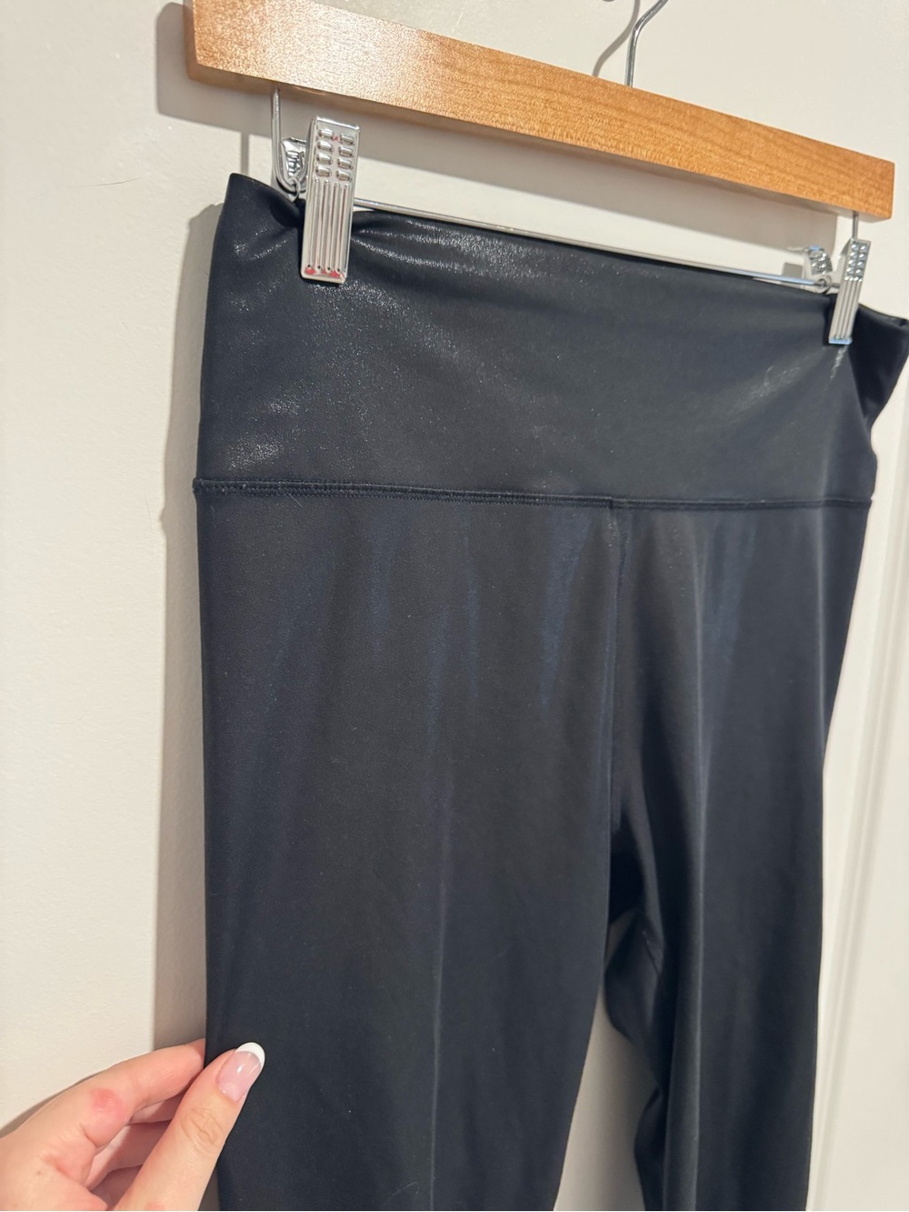 Fabletics Sleek Black High-Waist Leggings - Picture 2 of 6